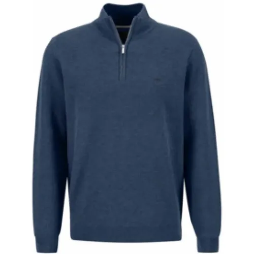 Herren Zip Struktur Pullover Pullover - FYNCH-HATTON - Modalova