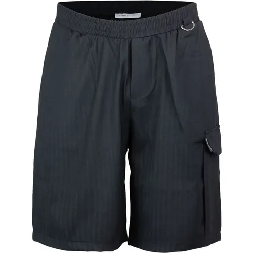 High Waist Bermuda Shorts Schwarz , Herren, Größe: M - FAMILY FIRST - Modalova