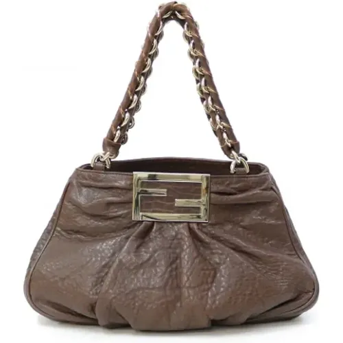 Pre-owned Leather Fendi Shoulder Bag , female, Sizes: ONE SIZE - Fendi Vintage - Modalova