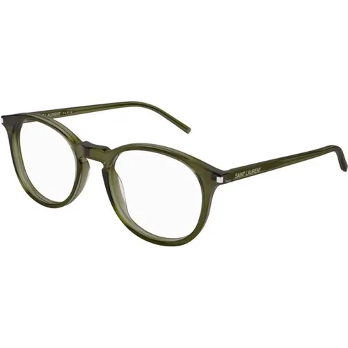 Grüne Rahmen Damenbrille - Saint Laurent - Modalova