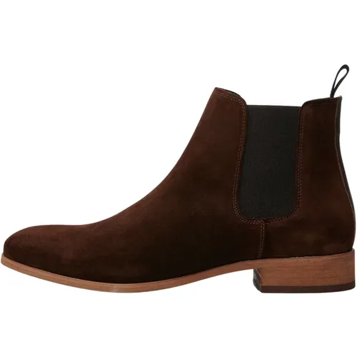 Gewachster Wildleder Chelsea Boot , Herren, Größe: 44 EU - Shoe the Bear - Modalova