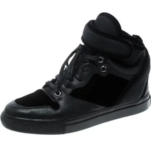 Pre-owned Velvet sneakers , female, Sizes: 4 UK - Balenciaga Vintage - Modalova