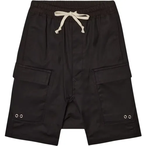 Schwarze Cargo Bermuda Shorts Pods - Rick Owens - Modalova