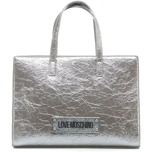 Silberne Handtasche Aw24 - Love Moschino - Modalova