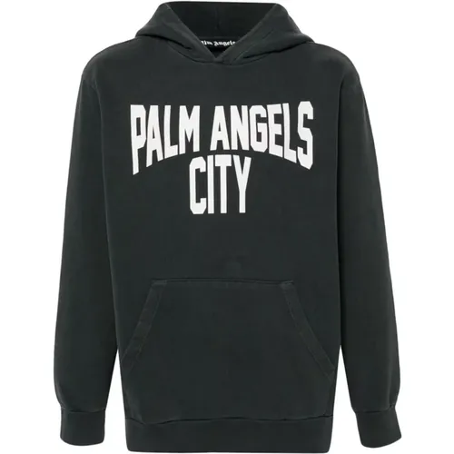 Sweaters Grey , male, Sizes: L, M, S - Palm Angels - Modalova