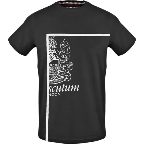 Kurzarm Baumwoll T-Shirt Kollektion , Herren, Größe: L - Aquascutum - Modalova