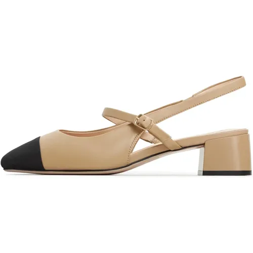 Elegante Slingback Block Heels Pumps - Cesare Gaspari - Modalova