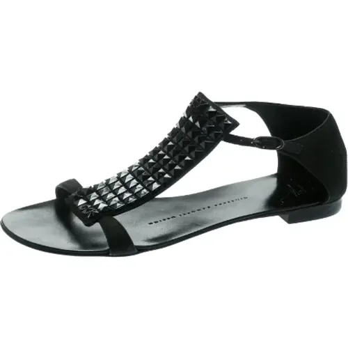 Pre-owned Leather sandals , female, Sizes: 2 UK - Giuseppe Zanotti Pre-owned - Modalova