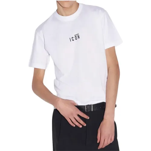 Icon Mini Rundhals T-shirt , Herren, Größe: L - Dsquared2 - Modalova