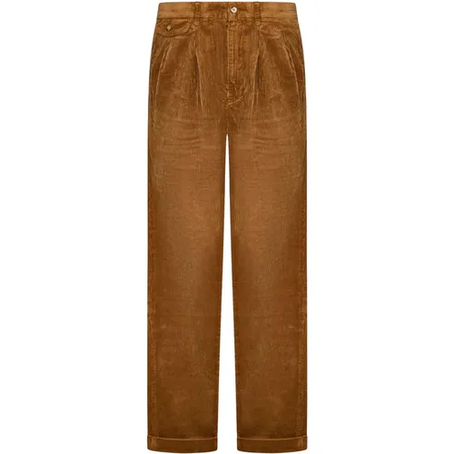 Herrenbekleidung Hose Braun Aw24 , Herren, Größe: W33 - Ralph Lauren - Modalova