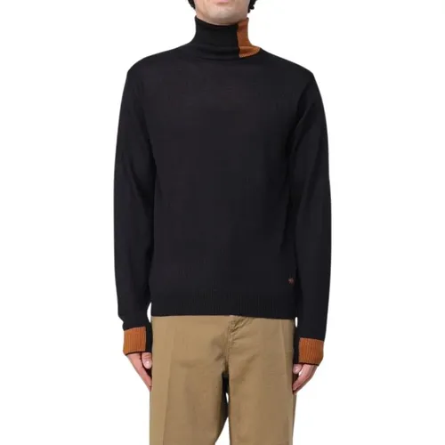 Two-tone Turtleneck Sweater , male, Sizes: XL - Manuel Ritz - Modalova