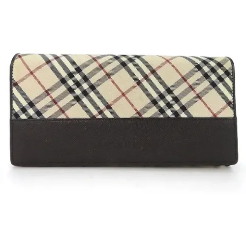 Pre-owned Canvas wallets , female, Sizes: ONE SIZE - Burberry Vintage - Modalova