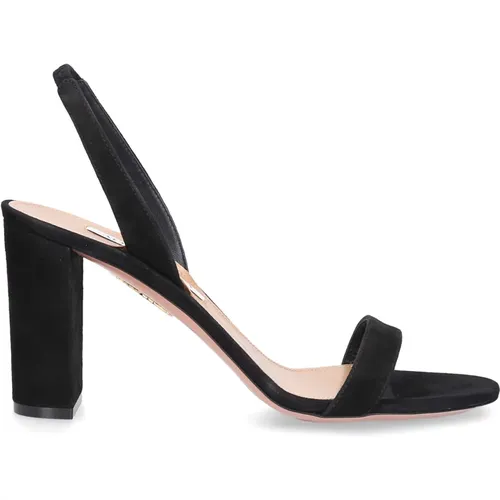 Emanuela Block Sandals, , female, Sizes: 6 UK, 4 UK, 6 1/2 UK, 3 1/2 UK, 4 1/2 UK, 5 1/2 UK, 3 UK - Aquazzura - Modalova