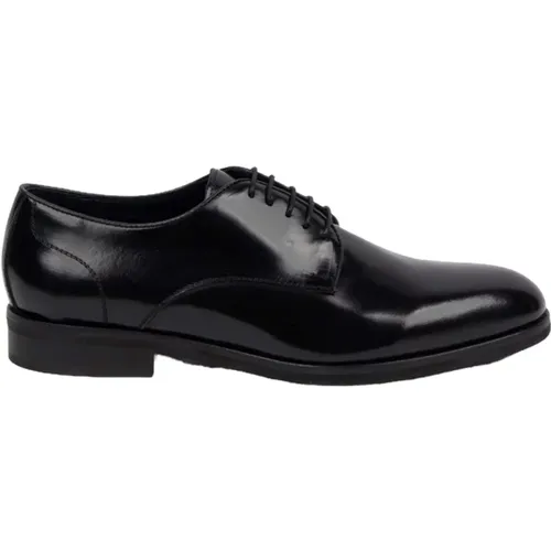 Brushed Calfskin Rubber Sole Derby , male, Sizes: 6 1/2 UK, 10 UK, 7 UK, 8 UK, 6 UK, 9 UK, 11 UK, 8 1/2 UK - Marechiaro 1962 - Modalova