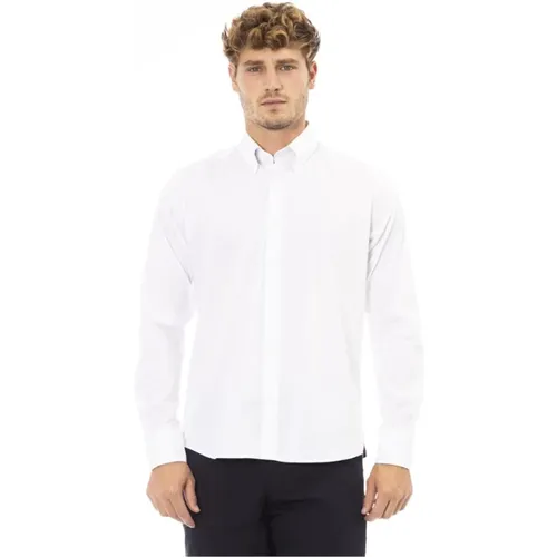 Elegantes Weißes Hemd Italienische Finesse , Herren, Größe: 3XL - Baldinini - Modalova