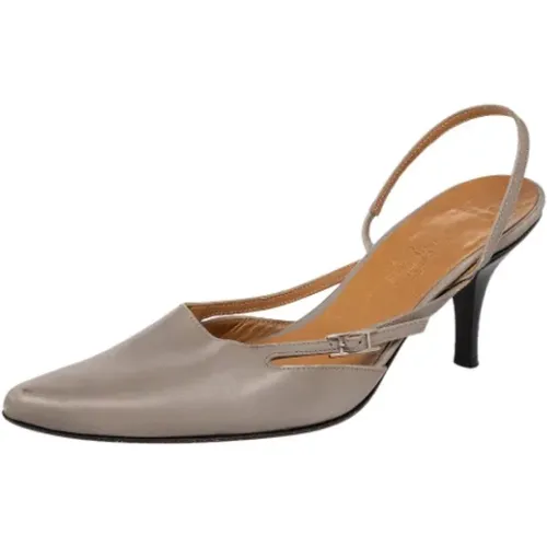 Pre-owned Leder sandals , Damen, Größe: 37 1/2 EU - Hermès Vintage - Modalova