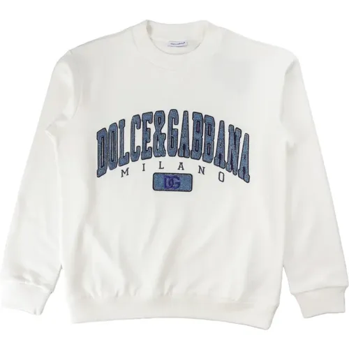 Kinder Sweatshirt - Regular Fit - 100% Baumwolle - Dolce & Gabbana - Modalova