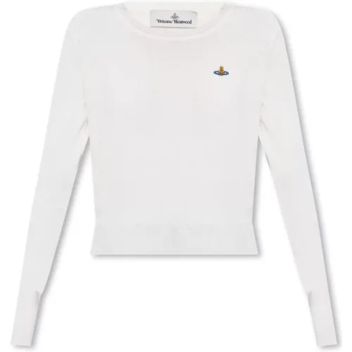 Pullover mit Logo , Damen, Größe: M - Vivienne Westwood - Modalova