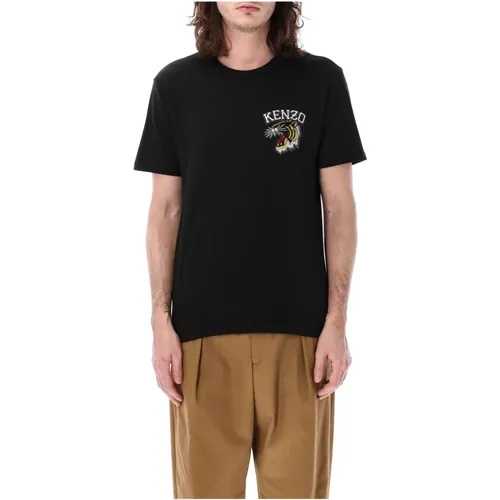 Tiger Crest T-Shirt , male, Sizes: S, L, M, XL - Kenzo - Modalova