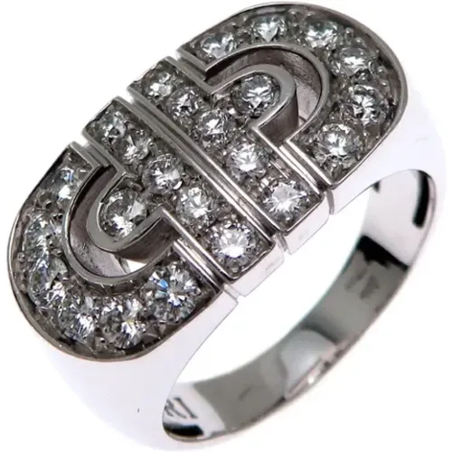 Pre-owned White Gold rings , female, Sizes: ONE SIZE - Bvlgari Vintage - Modalova