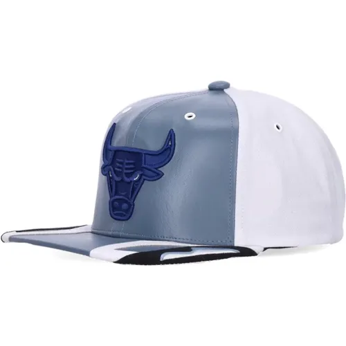 Chicago Bulls Snapback Cap White/ , male, Sizes: ONE SIZE - Mitchell & Ness - Modalova