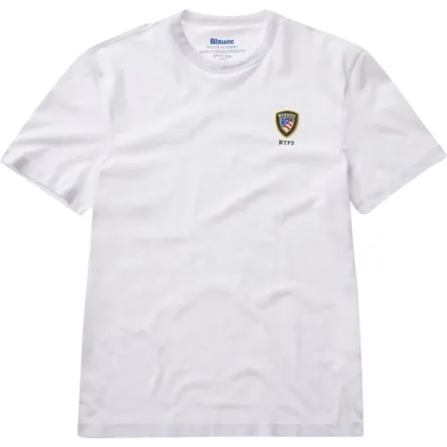 Mens Logo T-shirt , male, Sizes: 2XL, L, XL - Blauer - Modalova