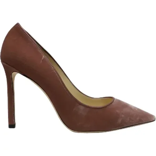 Pre-owned Velvet heels , female, Sizes: 7 1/2 UK - Jimmy Choo Pre-owned - Modalova
