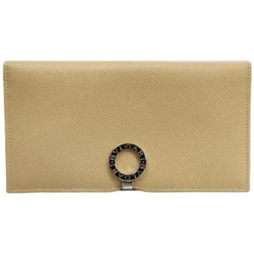 Pre-owned Leather wallets , female, Sizes: ONE SIZE - Bvlgari Vintage - Modalova