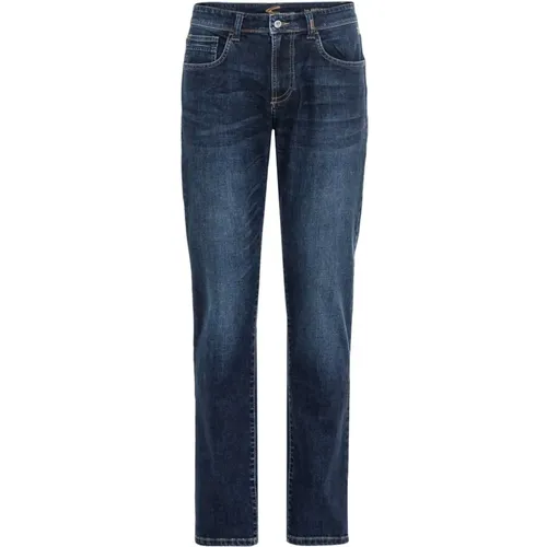 Relaxed Fit Jeans aus Baumwolle , Herren, Größe: W42 L34 - camel active - Modalova