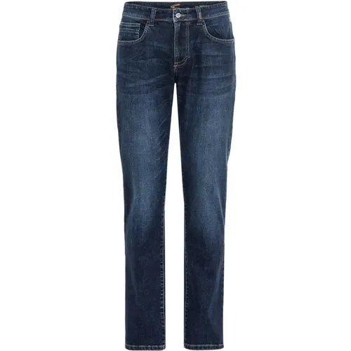 Relaxed Fit Jeans aus Baumwolle , Herren, Größe: W33 L30 - camel active - Modalova