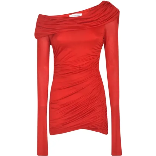 Womens Clothing Dress Lipstick Ss24 , female, Sizes: 2XS, XS - Blumarine - Modalova