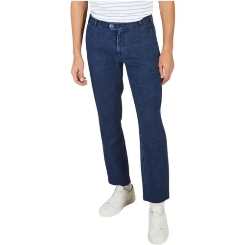 Smart Navy City Pants , male, Sizes: 2XS, 3XS - Jagvi. Rive Gauche - Modalova