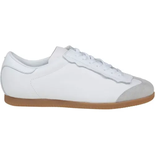 Weiße Leder Schnürschuhe , Damen, Größe: 40 EU - Maison Margiela - Modalova