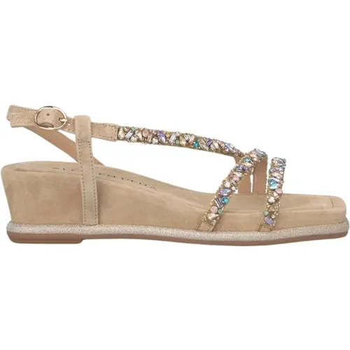 Rhinestone Keilabsatz Sandalen - Alma en Pena - Modalova