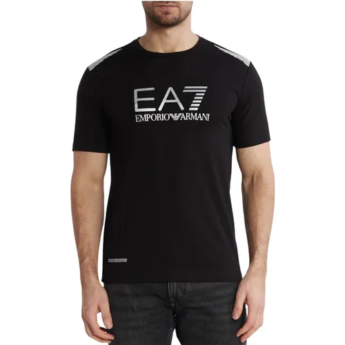 T-Shirts and Polos for Men , male, Sizes: 2XL - Emporio Armani EA7 - Modalova