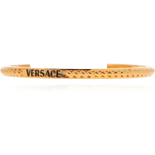 Armband mit Logo , Damen, Größe: L - Versace - Modalova