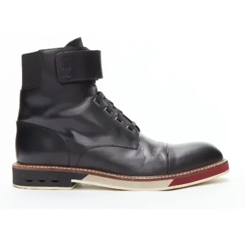 Pre-owned Leather boots , female, Sizes: 7 1/2 UK - Louis Vuitton Vintage - Modalova