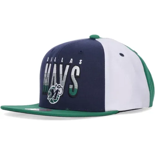 Dallas Mavericks Snapback Cap Blue/Green , male, Sizes: ONE SIZE - Mitchell & Ness - Modalova