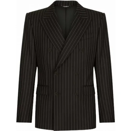 Essential Double-Breasted Suit , male, Sizes: XL, 2XL, L - Dolce & Gabbana - Modalova