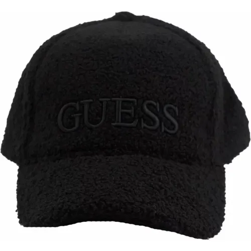 Fleece-Kappe - Schwarz, Verstellbare Größe - Guess - Modalova