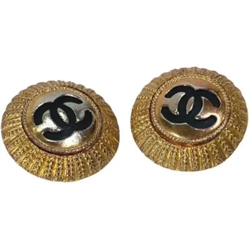 Pre-owned Metal earrings , female, Sizes: ONE SIZE - Chanel Vintage - Modalova