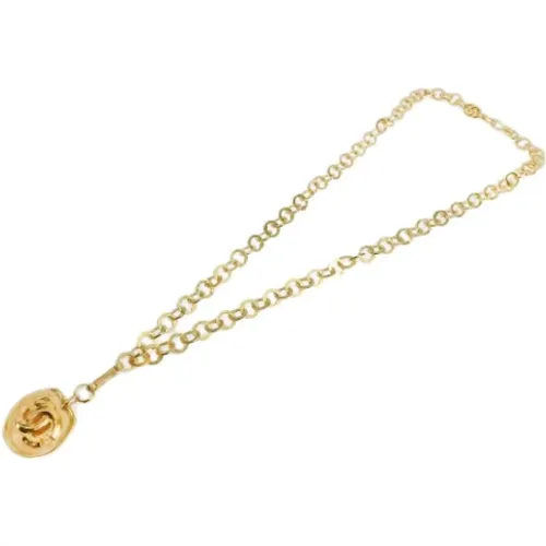 Pre-owned Metal necklaces , female, Sizes: ONE SIZE - Chanel Vintage - Modalova