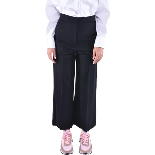 Cropped Wool Pants , female, Sizes: L, M - Max Mara Studio - Modalova