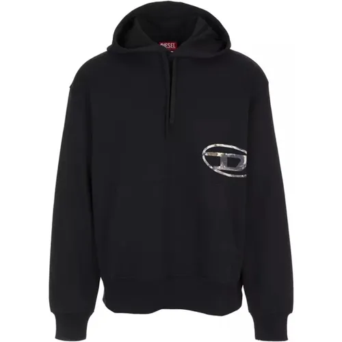 Mens Clothing Sweatshirts Aw23 , male, Sizes: M - Diesel - Modalova