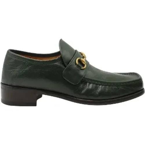 Pre-owned Leather flats , male, Sizes: 8 UK - Gucci Vintage - Modalova