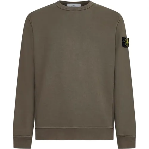 Walnut Crew Neck Sweatshirt , male, Sizes: 2XL, L, M, XL - Stone Island - Modalova