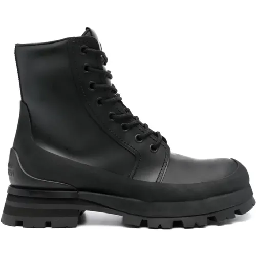 Lace-up Boots with Flared Rubber Sole , male, Sizes: 5 UK, 7 UK, 9 UK, 8 UK, 11 UK, 6 UK - alexander mcqueen - Modalova