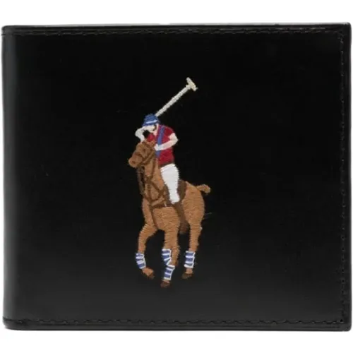 Schwarze Big Pony Brieftasche - Ralph Lauren - Modalova