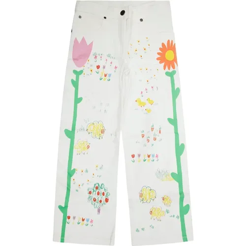 Blumenmuster Hose für Mädchen - Stella Mccartney - Modalova