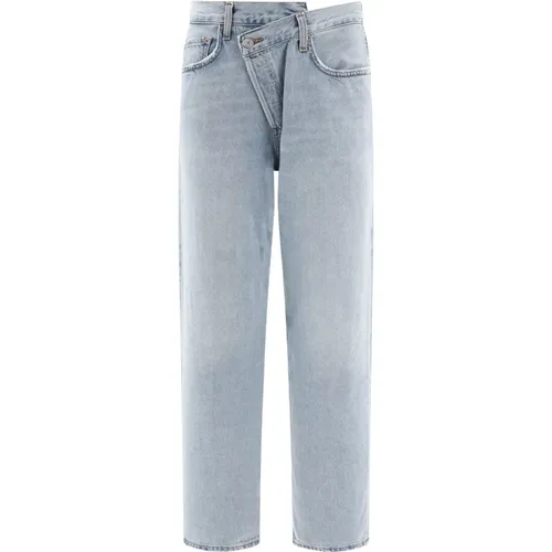 Criss Cross Baumwoll Jeans , Damen, Größe: W26 - Agolde - Modalova
